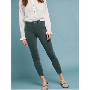 Anthropologie Pilcro Green Serif Skinny Jeans 30